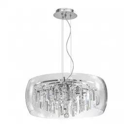 Люстра Lightstar Acquario MD7603-8А 8x40W G9 (в комплекте) Хром-Хрусталь (753084)