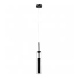 756017 (MD6913-1A) Люстра CILINO 1х40W GU10 MATT BLACK (в комплекте)