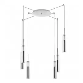 756064 (MD6913-6A) Люстра CILINO 6х40W GU10 CHROME (в комплекте)