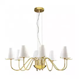 Люстра подвесная Lightstar Diafano MD7116-8А 8x40W G9 (в комплекте) Золото-Белый (758082)