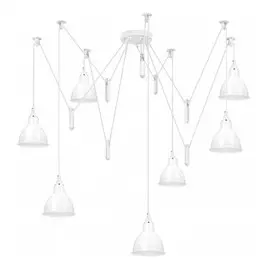 761076 (MD17003036-7A) Люстра ACROBATA 7х40W E14 БЕЛЫЙ (в комплекте)