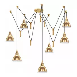 761078 (MD17003036-7A) Люстра ACROBATA 7х40W E14 БРОНЗА (в комплекте)