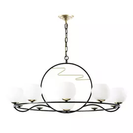 762117 (MD2076/10+1) Люстра ENNA 11х40W E14 ЧЕРНЫЙ/ЗОЛОТО (в комплекте)