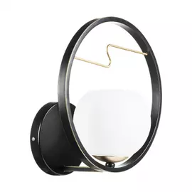 762617 (MB2076/1) Бра ENNA 1х40W E14 ЧЕРНЫЙ/ЗОЛОТО (в комплекте)