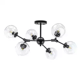 785067 (SX1374-6) Люстра BETA 6x40W E27 ЧЕРНЫЙ (в комплекте)