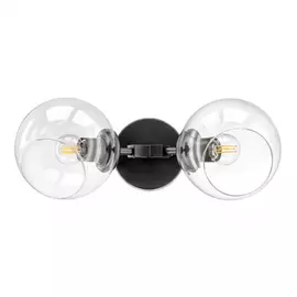 785627 (SB1374-2) Бра BETA 2x40W E27 ЧЕРНЫЙ (в комплекте)