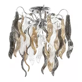 793095 (9977/9А) Люстра VETRO COLORE 9х40W G9 ХРОМ (в комплекте)