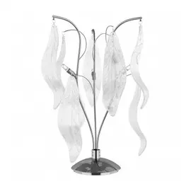 793934 (9977/3Т) Настольная лампа VETRO CRISTALLO 3х20W G4 12V ХРОМ (в комплекте)