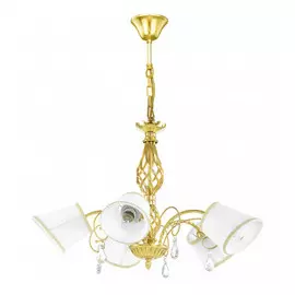 796153*** (SD1115-5) Люстра ESEDRA 5x40W E27 GOLD FOIL ткань (в комплекте)