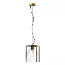 798111 (MD7961-1D) Люстра GENNI 1х40W E27 ЛАТУНЬ/ПРОЗРАЧНЫЙ (в комплекте)