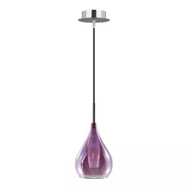 Подвесной светильник Lightstar Pentola MD2098M-1Р 1х25W G9 (в комплекте) Хром-Пурпурный (803039)