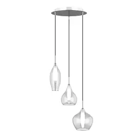 Подвесной светильник Lightstar Pentola MD2098А-3С 3х25W G9 (в комплекте) Хром-Прозрачный (803051)