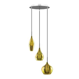 Подвесной светильник Lightstar Pentola MD2098А-3G 3х25W G9 (в комплекте) Хром-Оливковый (803058)