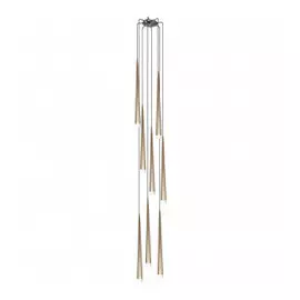 807083 (MD1220A-8GL) Подвес PUNTO 8х25W G9 chrome + champagne (в комплекте)