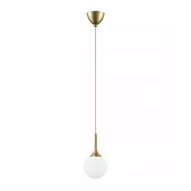 813012 (MD5085-1JS) Подвес GLOBO 1х40W E14 gold/white (в комплекте)