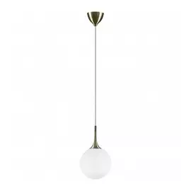 813021 (MD5086-1EB) Подвес GLOBO 1х40W E14 electroplating bronze/white (в комплекте)