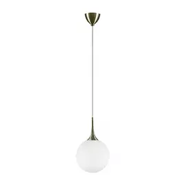 813031 (MD5087-1EB) Подвес GLOBO 1х40W E14 electroplating bronze/white (в комплекте)