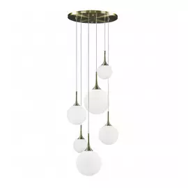 Люстра Lightstar Globo MD5081A-6EB 6х60W E14 (в комплекте) Бронза-Белый (813061)