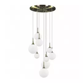 Люстра Lightstar Globo MD5081A-9EB 9х60W E14 (в комплекте) Бронза-Белый (813091)