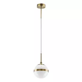 813111 (MD1803-1EB) Подвес GLOBO 1х40W E14 electroplating bronze/white (в комплекте)