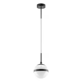 813117 (MD1803-1BL) Подвес GLOBO 1х40W E14 black/white (в комплекте)
