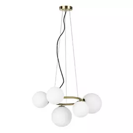 815051 (MD9502/5A) Люстра GLOBO 5х40W G9 ЛАТУНЬ (в комплекте)