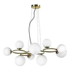 815091 (MD9502/9A) Люстра GLOBO 9х40W G9 ЛАТУНЬ (в комплекте)