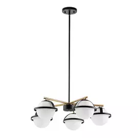 815257 (SD1530/5) Люстра CROCO 5х40W E14 ЛАТУНЬ/ЧЕРНЫЙ (в комплекте)