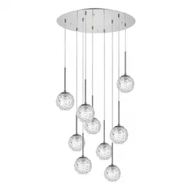 815290 (MD9500/9A) Люстра BARI 9х40W G9 ХРОМ (в комплекте)