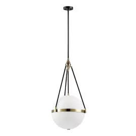 816047 (MD8571/4B) Люстра MODENA 4х40W E27 ЛАТУНЬ/ЧЕРНЫЙ/БЕЛЫЙ (в комплекте)