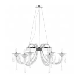 821060 (MD52222-6A) Люстра CORNO подв. 6х40W E14 ХРОМ (в комплекте)