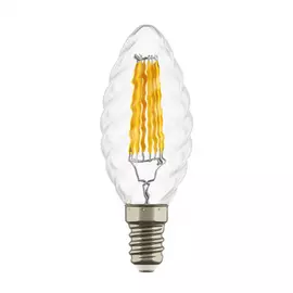 933702 Лампа LED FILAMENT 220V C35 E14 6W=65W 400-430LM 360G CL 3000K 30000H (в комплекте)