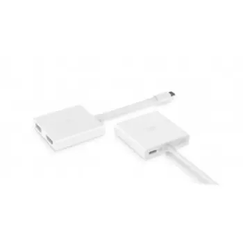 Адаптер Переходник Xiaomi с Type-C на HDMI и USB (ZJQ01TM) White