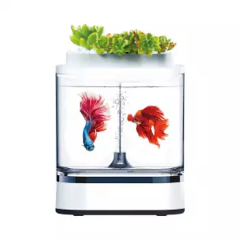 Аквариум Xiaomi Geometry Mini Lazy Fish Tank Pro 1.5L White (C300)