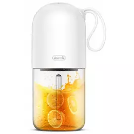 Беспроводная соковыжималка - блендер Xiaomi Deerma Portable Electric Juicer 400ml White (DEM-NU01)