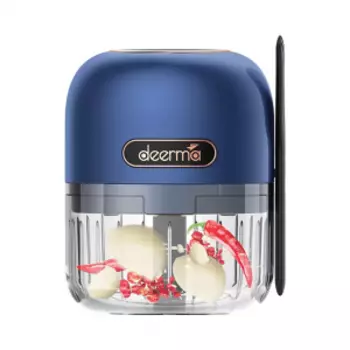 Беспроводной портативный блендер Deerma Wireless Electric Garlic Mixer Blue (JS200)