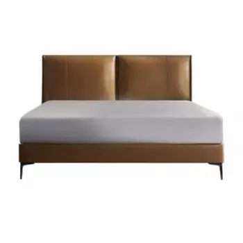 Двуспальная кровать Xiaomi 8H Jun Italian Light Luxury Leather Soft Bed 1.8m Orange (JMP2)