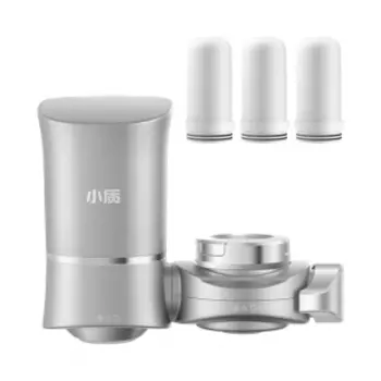 Фильтр-насадка на кран Xiaomi Xiaozhi Household Filter For Kitchen Faucet Titanium Ash (LJ104) ( 3 картриджа в комплекте)