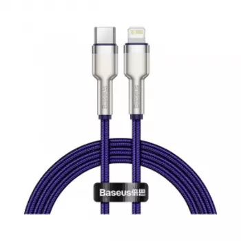 Кабель Xiaomi Baseus Cafule Series Metal Data Cable Type-C to iP PD20W Fast Charge 1m Purple (CATLJK-A05)