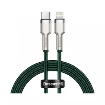 Кабель Xiaomi Baseus Cafule Series Metal Data Cable Type-C to iP PD20W Fast Charge 1m Green (CATLJK-A06)