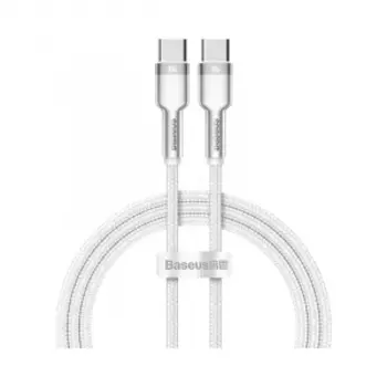 Кабель Xiaomi Baseus Cafule Series Metal Data Cable Type-C to Type-C 100W 1m White (CATJK-C02)