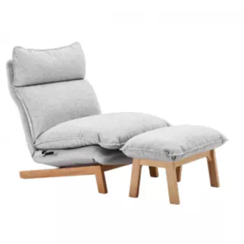 Комплект кресло-реклайнер и подставка для ног Xiaomi 8H Freely Adjustable Lounge Sofa And Footstool Grey (ST1+ST1-1)