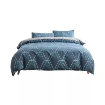 Комплект постельного белья Como Living Bed Sheets Dark Blue 1.8m