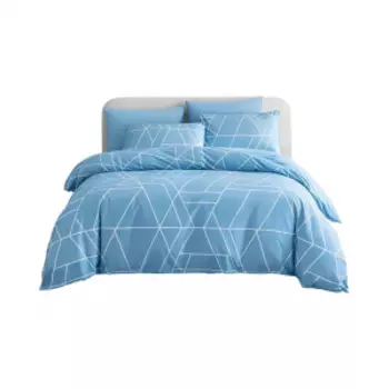 Комплект постельного белья Como Living Bed Sheets Line Blue 1.8m