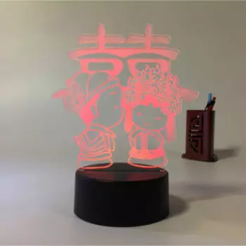 Лампа 3D Поцелуй (GL-78)