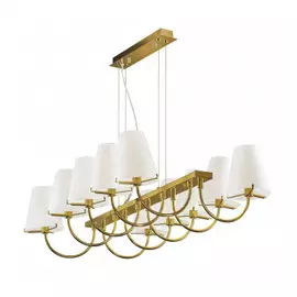 Люстра подвесная Lightstar Diafano MD7116-10А 10x40W G9 (в комплекте) Золото-Белый (758102)