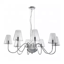 Люстра подвесная Lightstar Diafano MD7116-8А 8x40W G9 (в комплекте) Хром-Прозрачный (758084)
