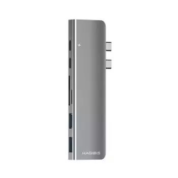 Многофункциональная док-станция Xiaomi HAGiBiS Type-C Docking Station Silver