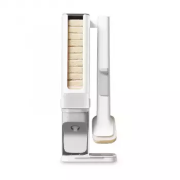 Набор для мытья посуды держатель и губки 10 шт Xiaomi Blue Fish Disposable Pot Brush Set