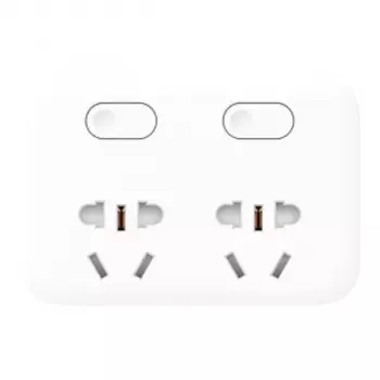 Настенный адаптер 2 розетки Xiaomi Power Strip 2 White (MJZHQ2-02QM)